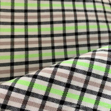 Kain Poliester Viscose Cek Peregangan Tinggi